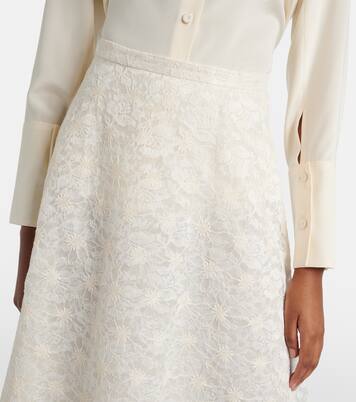 Avena embroidered midi skirt | Max Mara