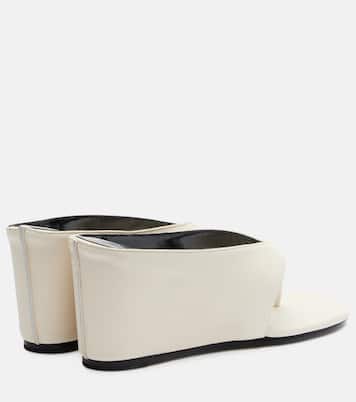 Yaga 85 leather wedge sandals | JUDE
