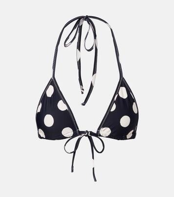 Emma polka-dot bikini top | Montce