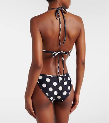 Emma polka-dot bikini top | Montce