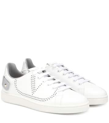 Valentino Garavani BACKNET leather sneakers | Valentino Garavani