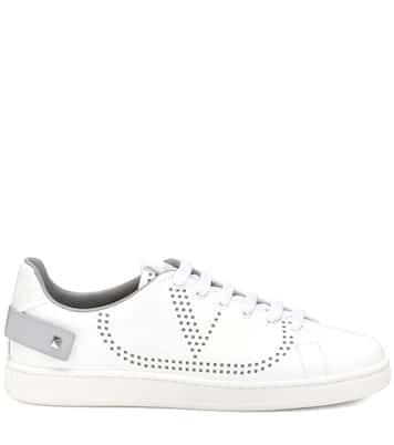 Valentino Garavani BACKNET leather sneakers | Valentino Garavani