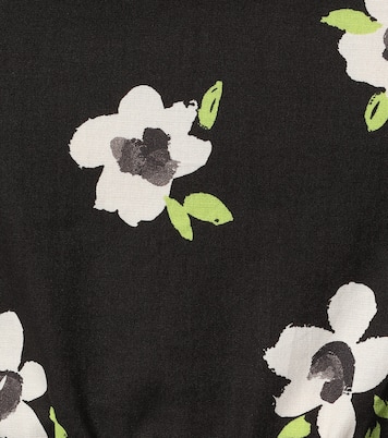 Top Raine a stampa in cotone stretch | Caroline Constas