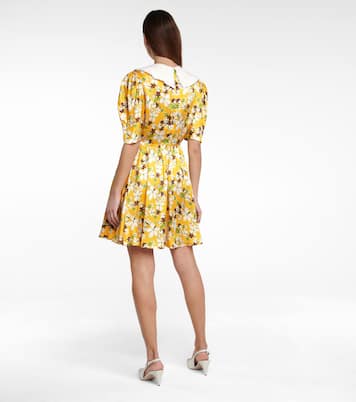 Bedrucktes Minikleid aus Sablé | Miu Miu
