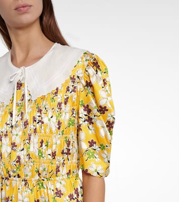 Bedrucktes Minikleid aus Sablé | Miu Miu