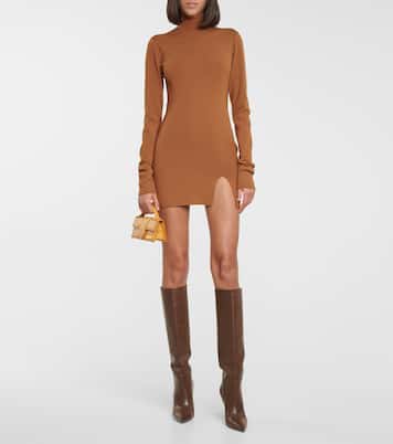 Side-slit knit minidress | Zeynep Arçay