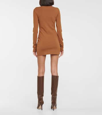 Side-slit knit minidress | Zeynep Arçay