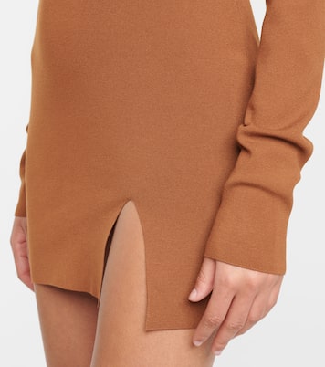 Side-slit knit minidress | Zeynep Arçay