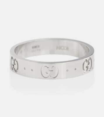 Anello Icon in oro bianco 18kt | Gucci