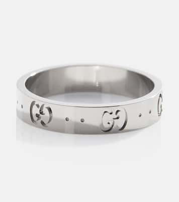 Anello Icon in oro bianco 18kt | Gucci