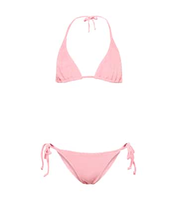 Pamela cotton-blend terry bikini | Lisa Marie Fernandez