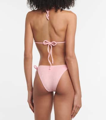 Pamela cotton-blend terry bikini | Lisa Marie Fernandez