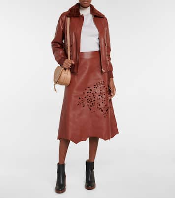 Gonna midi in pelle | Chloé
