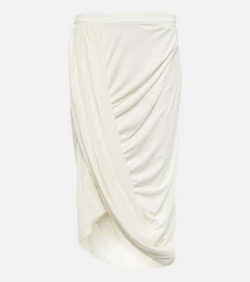 Draped jersey midi skirt | Dries Van Noten