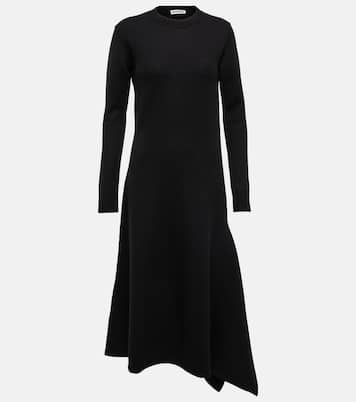 Asymmetrical wool dress | Jil Sander