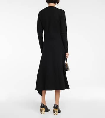 Asymmetrical wool dress | Jil Sander