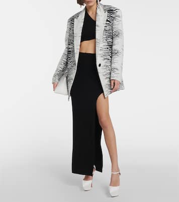 Angelica leather platform pumps | Amina Muaddi