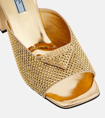 Crystal-embellished mules | Prada