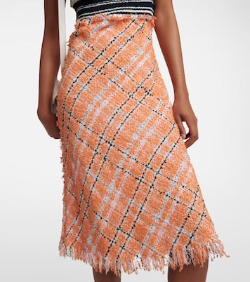 Patterned cotton-blend midi dress | Marni
