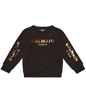 Sudadera de algodón con logo | Balmain Kids
