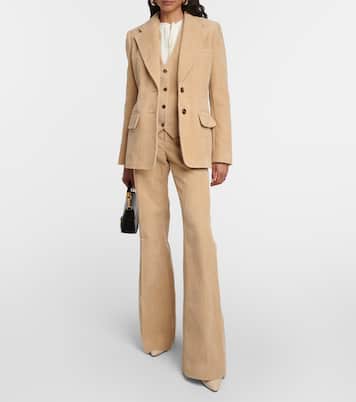 Blazer monopetto in velluto di cotone a coste | Chloé