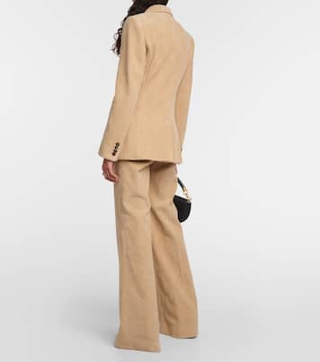 Blazer monopetto in velluto di cotone a coste | Chloé