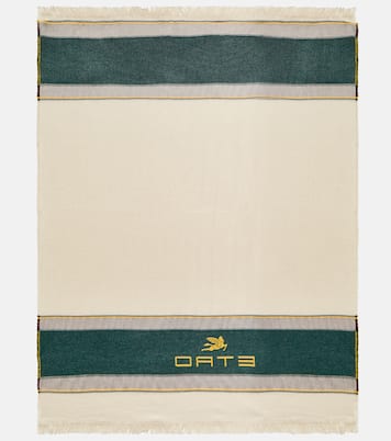 Embroidered wool and cashmere throw | Etro