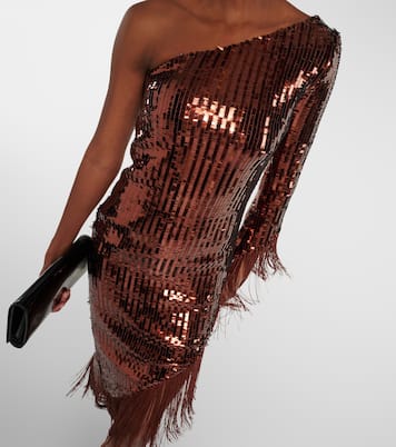 Vestido Aventador Disco con lentejuelas y flecos | Taller Marmo