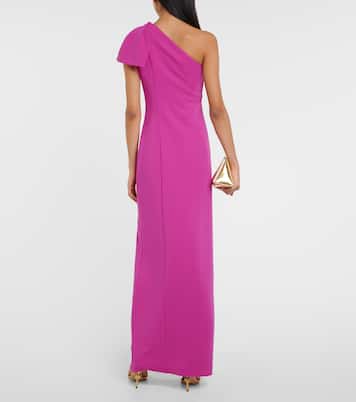 One-Shoulder-Robe aus Cady | Roland Mouret