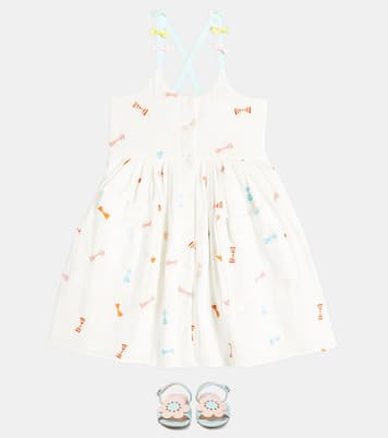 Besticktes Kleid aus Baumwolle | Stella McCartney Kids