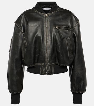 Veste bomber New Lomber en cuir | Acne Studios