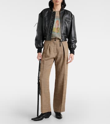 Veste bomber New Lomber en cuir | Acne Studios