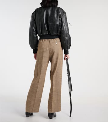 Veste bomber New Lomber en cuir | Acne Studios