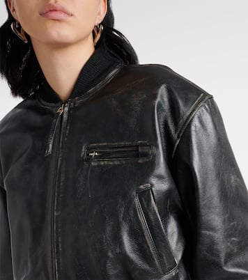 Veste bomber New Lomber en cuir | Acne Studios