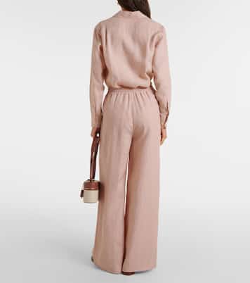 Weite Hose Graysen aus Leinen | Loro Piana
