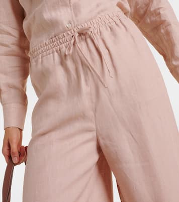 Weite Hose Graysen aus Leinen | Loro Piana