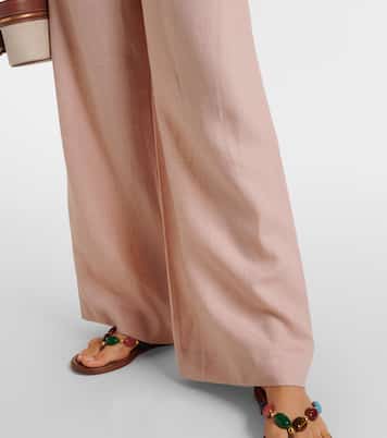 Weite Hose Graysen aus Leinen | Loro Piana