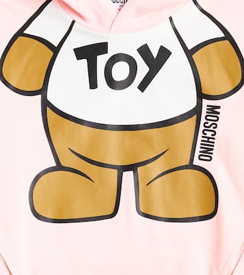 Felpa Teddy Bear in cotone con cappuccio | Moschino Kids