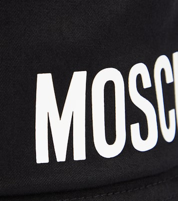 Logo cotton bucket hat | Moschino Kids