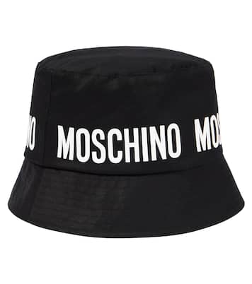 Logo cotton bucket hat | Moschino Kids