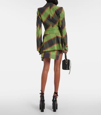 Minifalda Meghan de algodón y lino con tartán | Vivienne Westwood