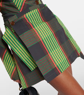 Minifalda Meghan de algodón y lino con tartán | Vivienne Westwood