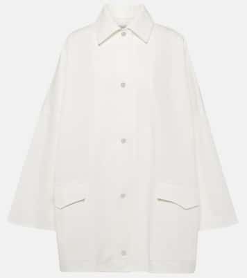 Oversize-Jacke aus Baumwoll-Twill | Toteme