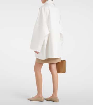 Oversize-Jacke aus Baumwoll-Twill | Toteme