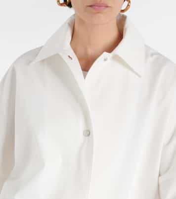 Oversize-Jacke aus Baumwoll-Twill | Toteme