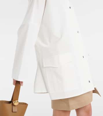 Oversize-Jacke aus Baumwoll-Twill | Toteme
