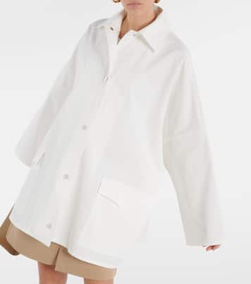 Oversize-Jacke aus Baumwoll-Twill | Toteme