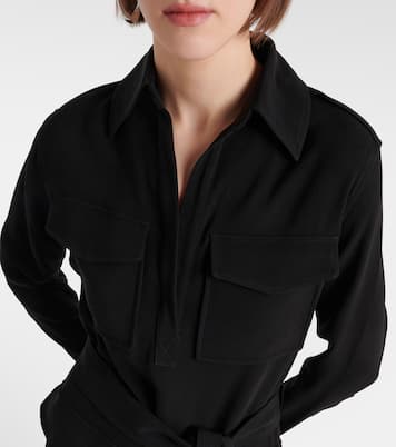 Abito midi Vanessa in crêpe | Proenza Schouler