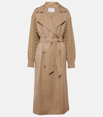 Trench Cicladi in gabardine di cotone e lana | Max Mara