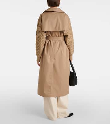Trench Cicladi in gabardine di cotone e lana | Max Mara